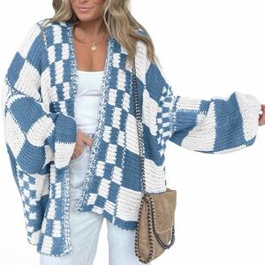 🆕Long Sleeve Open Front Chunky Knit Cardigan